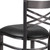 Flash Furniture XU-6F8B-CLR-BAR-BLKV-GG Black Vinyl Steel Frame With Clear Coat Finish Hercules Series Restaurant Bar Stool