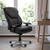 Flash Furniture GO-2085-LEA-GG Black Bonded Leather Padded Arms High Back Design Hercules Series 24/7 Big & Tall Executive Swivel Office Chair