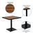 Flash Furniture XU-DG-10456033-GG Steel Square Table Set with 2 Chairs
