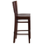 Flash Furniture XU-DG-W0108BBAR-WAL-WAL-GG Walnut Finish Seat With Slat Back Walnut Finish Beechwood Frame Darby Series Bar Stool