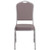 Flash Furniture FD-C01-S-6-GG Gray Dot Patterned Fabric Silver Powder Coated Frame Finish Hercules Series Stacking Banquet Chair