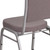 Flash Furniture FD-C01-S-6-GG Gray Dot Patterned Fabric Silver Powder Coated Frame Finish Hercules Series Stacking Banquet Chair