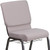 Flash Furniture FD-CH02185-SV-GYDOT-BAS-GG Gray 19.25" Width Silver Vein Frame Finish Hercules Series Stacking Church Chair