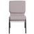 Flash Furniture FD-CH02185-SV-GYDOT-BAS-GG Gray 19.25" Width Silver Vein Frame Finish Hercules Series Stacking Church Chair