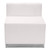 Flash Furniture ZB-803-820-SET-WH-GG White LeatherSoft with Brushed Stainless Steel Base Modular Hercules Alon Series Reception Configuration