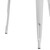 Flash Furniture ET-CT002-1-WH-GG 31.5" W White Smooth Top Galvanized Steel Powder Coat Finish Square Table
