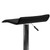 Flash Furniture DS-801-CONT-BK-GG Black Vinyl with Contemporary Style Chrome Base Swivel Bar Stool