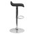 Flash Furniture DS-801-CONT-BK-GG Black Vinyl with Contemporary Style Chrome Base Swivel Bar Stool