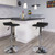 Flash Furniture DS-801-CONT-BK-GG Black Vinyl with Contemporary Style Chrome Base Swivel Bar Stool