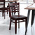 Flash Furniture XU-DGW0005LAD-MAH-GG Wood Ladder Back .62" Thick Mahogany Finish Beechwood Seat Hercules Series Restaurant Chair