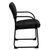 Flash Furniture BT-510-LEA-BK-GG 23" W x 24.5" D x 34" H Black Open Back Executive Side Reception Chair