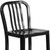 Flash Furniture CH-61200-24-BK-GG Black Galvanized Steel With Drain Hole In Seat Bar Stool
