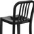 Flash Furniture CH-61200-24-BK-GG Black Galvanized Steel With Drain Hole In Seat Bar Stool
