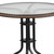 Flash Furniture TLH-087RD-037BN2-GG Brown Steel Round Table Set with 2 Chairs