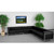 Flash Furniture ZB-IMAG-SECT-SET1-GG Black LeatherSoft With Stainless Steel Legs Modular Hercules Imagination Series Sectional