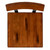 Flash Furniture 2-XU-DG-W0236B-GG Rustic Walnut Finish Wood Back and Seat Beechwood Frame Dining Barstool - Set of 2