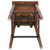 Flash Furniture 2-XU-DG-W0236B-GG Rustic Walnut Finish Wood Back and Seat Beechwood Frame Dining Barstool - Set of 2