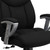 Flash Furniture GO-1534-BK-FAB-GG Black Fabric Padded Arms High Back Design Hercules Series Big & Tall Executive Swivel Office Chair