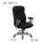 Flash Furniture GO-1534-BK-FAB-GG Black Fabric Padded Arms High Back Design Hercules Series Big & Tall Executive Swivel Office Chair