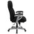 Flash Furniture GO-1534-BK-FAB-GG Black Fabric Padded Arms High Back Design Hercules Series Big & Tall Executive Swivel Office Chair