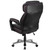 Flash Furniture GO-2223-BK-GG Black Bonded Leather Padded Arms High Back Design Hercules Series Big & Tall Executive Swivel Office Chair