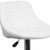 Flash Furniture CH-82028A-WH-GG White Vinyl with Contemporary Style Chrome Base Swivel Bar Stool