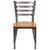 Flash Furniture XU-DG694BLAD-CLR-NATW-GG Metal Ladder Back .62" Thick Natural Finish Plywood Seat Hercules Series Restaurant Chair