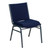 Flash Furniture XU-60153-NVY-GG Navy Blue Patterned Polyester Upholstery Hercules Series Heavy Duty Stacking Chair