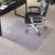 Flash Furniture MAT-124086-GG 36” W x 48” D x 1/5” H Clear Vinyl Straight Edge Big & Tall Chair Mat
