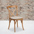 Flash Furniture XU-X-OAK-NTC-GG Ash Wood Seat and Frame with Oak Finish Hercules Series Stackable Chair