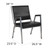 Flash Furniture XU-DG-60443-670-1-BK-VY-GG Black Vinyl Upholstered Hercules Series Bariatric Stacking Chair
