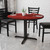 Flash Furniture XU-RD-42-MAHTB-T3333-GG 42" Dia. Round Mahogany Laminated Dining Height Table with Four Pointed Pedestal Base