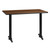 Flash Furniture XU-WALTB-3042-T0522-GG 42" W Rectangular Walnut Laminated Dining Height Table with 2 Pedestal T-Base