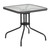 Flash Furniture TLH-073SQ-037GY2-GG Gray Steel Square Table Set with 2 Chairs