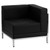 Flash Furniture ZB-IMAG-U-SECT-SET1-GG Black LeatherSoft With Integrated Stainless Steel Legs U-Shape Hercules Imagination Series Sectional