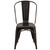 Flash Furniture ET-3534-COP-GG Distressed Metal Copper Drain Holes in Seat Chair