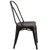 Flash Furniture ET-3534-COP-GG Distressed Metal Copper Drain Holes in Seat Chair