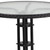 Flash Furniture TLH-087RD-037BK2-GG Black Steel Round Table Set with 2 Chairs