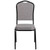 Flash Furniture FD-C01-B-5-GG Gray Fabric Upholstered Black Powder Coated Frame Finish Hercules Series Stacking Banquet Chair