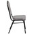 Flash Furniture FD-C01-B-5-GG Gray Fabric Upholstered Black Powder Coated Frame Finish Hercules Series Stacking Banquet Chair
