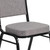Flash Furniture FD-C01-B-5-GG Gray Fabric Upholstered Black Powder Coated Frame Finish Hercules Series Stacking Banquet Chair