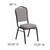 Flash Furniture FD-C01-B-5-GG Gray Fabric Upholstered Black Powder Coated Frame Finish Hercules Series Stacking Banquet Chair