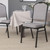 Flash Furniture FD-C01-B-5-GG Gray Fabric Upholstered Black Powder Coated Frame Finish Hercules Series Stacking Banquet Chair