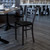 Flash Furniture XU-DG694BLAD-MAHW-GG Metal Ladder Back .62" Thick Mahogany Finish Plywood Seat Hercules Series Restaurant Chair