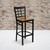 Flash Furniture XU-DG6R7BWIN-BAR-CHYW-GG Cherry Finish Seat With Window Back Steel Black Powder Coated Frame Hercules Series Restaurant Bar Stool