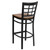 Flash Furniture XU-DG6R7BWIN-BAR-CHYW-GG Cherry Finish Seat With Window Back Steel Black Powder Coated Frame Hercules Series Restaurant Bar Stool