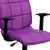 Flash Furniture GO-1691-1-PUR-A-GG Purple Vinyl Nylon Arms Mid Back Design Swivel Task Chair