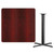 Flash Furniture XU-MAHTB-4242-T3333B-GG Mahogany Laminate Square Plastic Top PVC T-Mold Edge Table