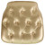 Flash Furniture SZ-TUFT-GOLD-GG 15.75" W x 15.75" D x 1.5" H Gold Resin or Wood Chair Cushion
