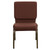 Flash Furniture FD-CH02185-GV-10355-GG Brown 19.25" Width Gold Vein Frame Finish Hercules Series Stacking Church Chair